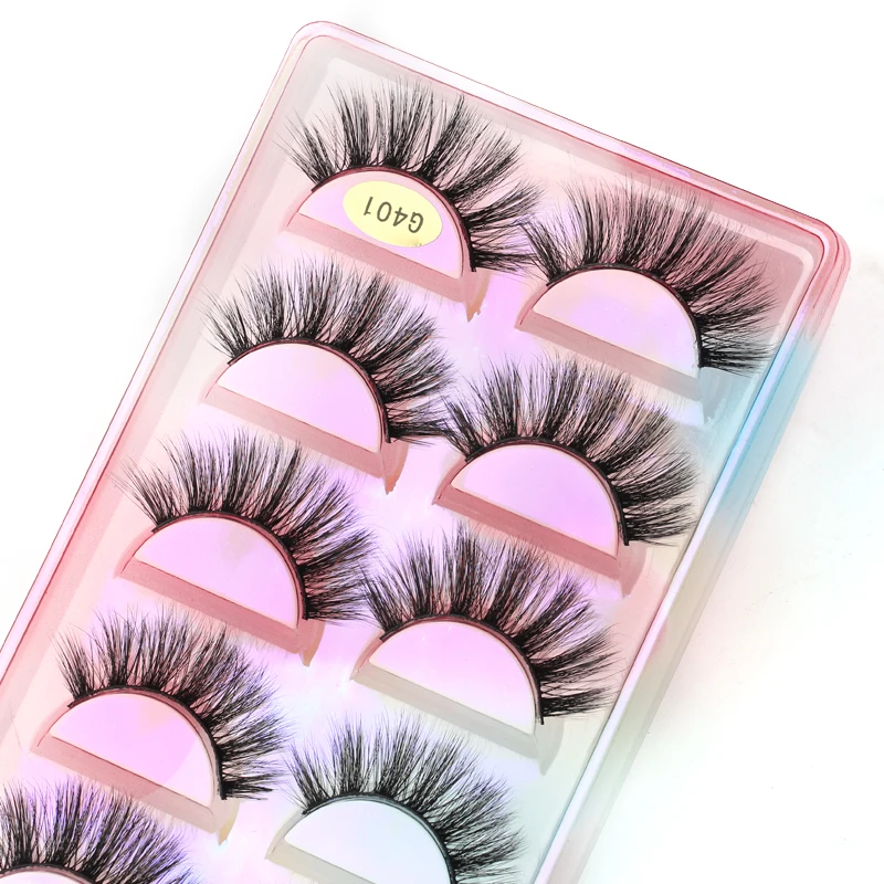 New 3/5 Pairs 3D Mink Lashes Natural Soft Eyelash Dramatic False Eyelashes Faux Cils Make ups Fake Eyelash Extension maquiagem