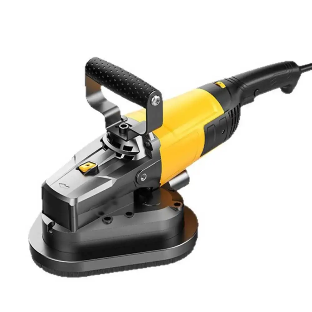 High-efficiency three-wheel handheld coarse grinder for wall polishing, cement surface plastering, concrete floor machinery