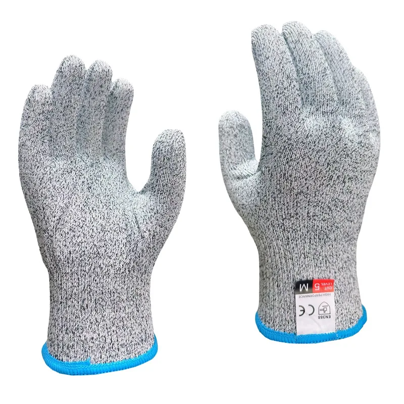 

Security Protection Level 5 Cut Resistant Work Gloves for Men & Women Breathable Gardening Gloves Thin Flexible Firm Grip