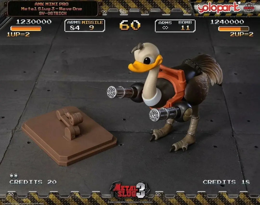 In-stock YOLOPARK Metal Slug 3 First Wave AMK Mini Series Marco Ostrich Vehicle Pre-assembled Action Figure Collectible Gift - view 3