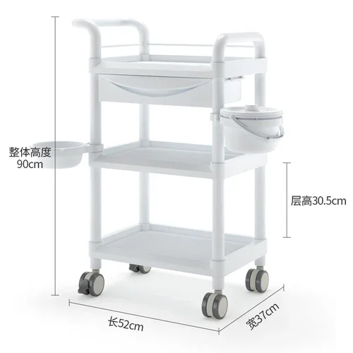 Receptie Lash Nail Salon Trolley Schoonheid Rollende Luxe Salon Trolley Modern Werk Carrello Portaoggetti Salon Meubels