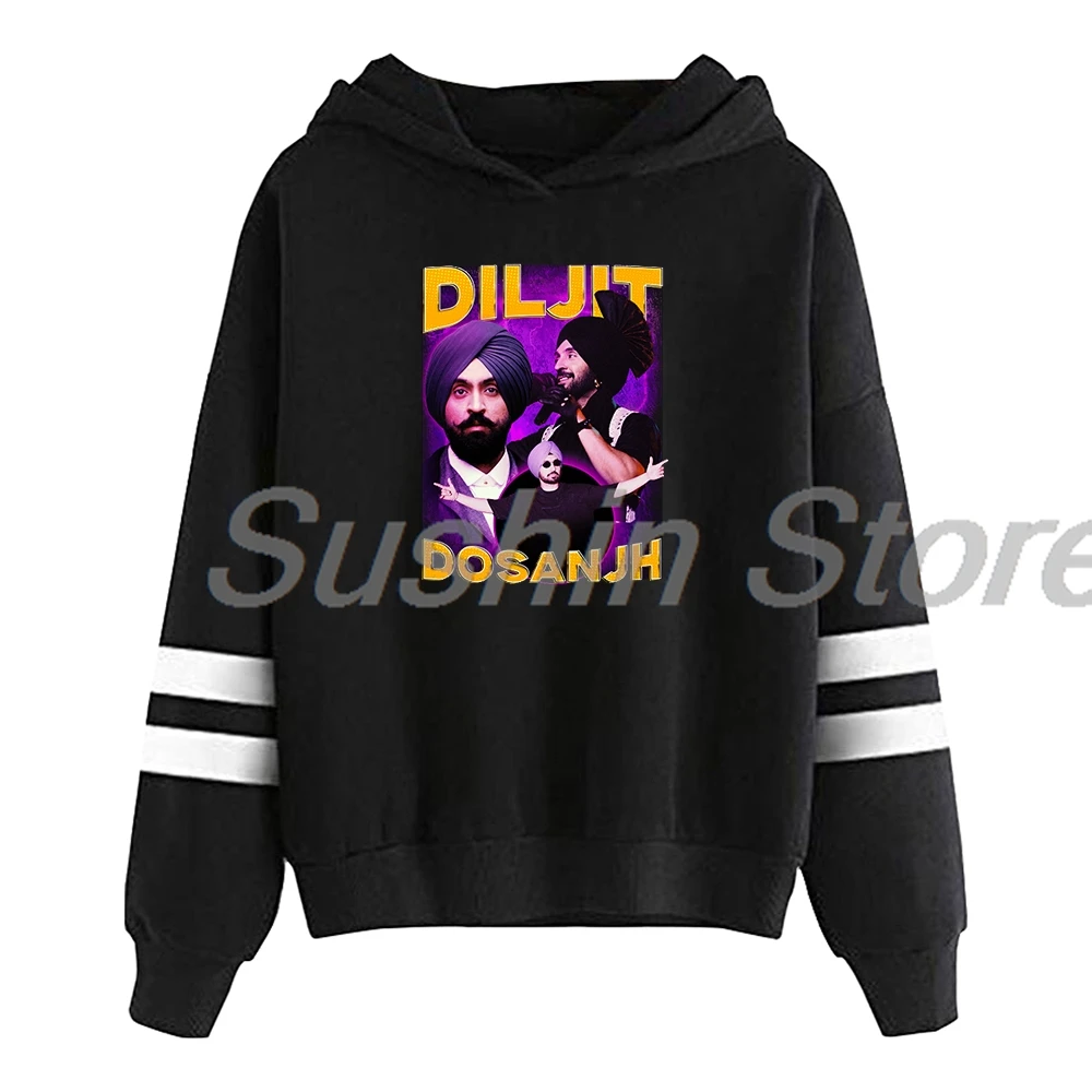 

Diljit Dosanjh Vintage Hoodie 2024 Dil-Luminati Tour Pocketless Parallel Bars Sleeve Streetwear Men Women Hooded Sweatshirts