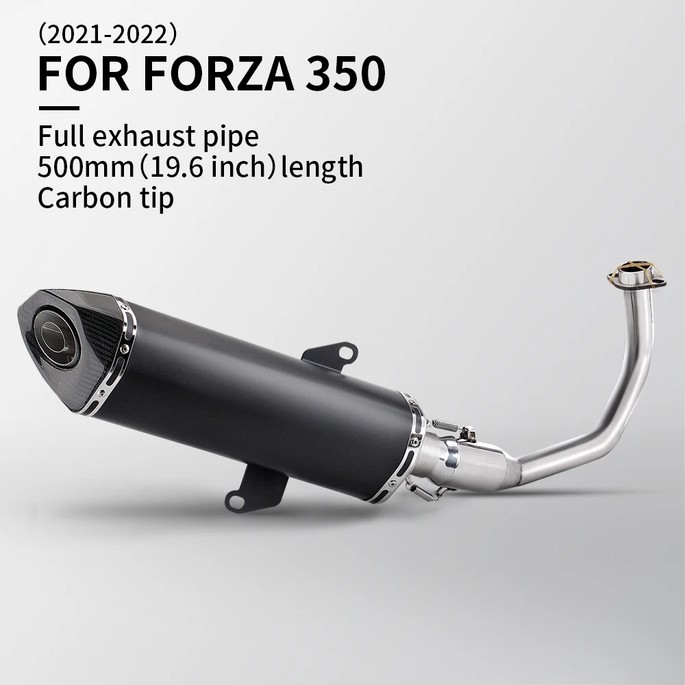 

Для FORZA350 2021-2022 полная выхлопная система мотоцикла мотоцикл Escape Bike глушитель DB Killer передняя ссылка глушитель