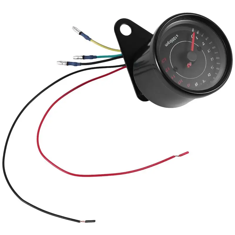AEA6-Digital Electronic Induction Ip65 Led Backlight Universal Motorcycle Speedometer Meter Counter 13K Rpm Shift Tachometer Gau
