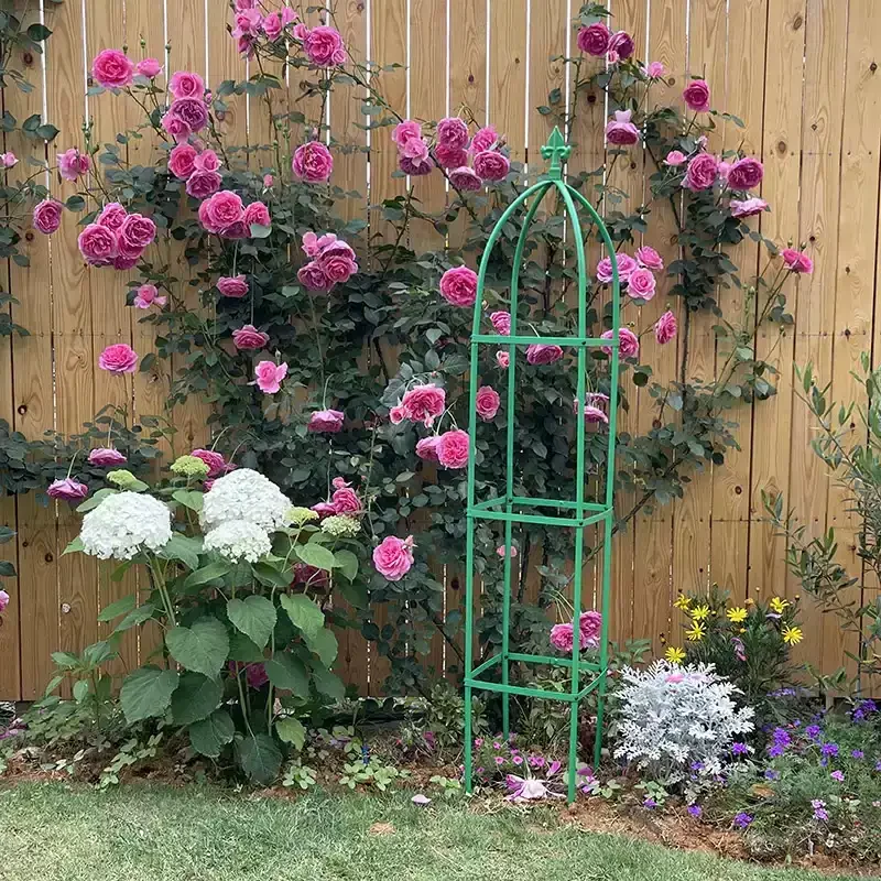 JMZ Heavy Duty Square Climbing Frame – Garden Plant Support for Vine, Rose, Dill, Tomato & Jasmine