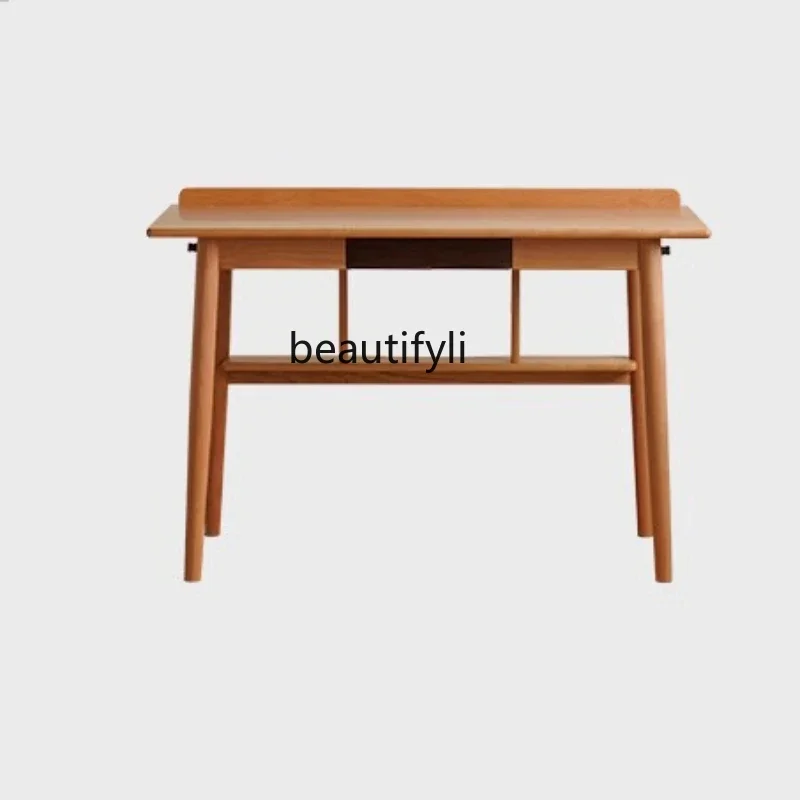 Cherrywood Desk Solid Wood Nordic Calligraphy Table Workbench Home Study Study Table