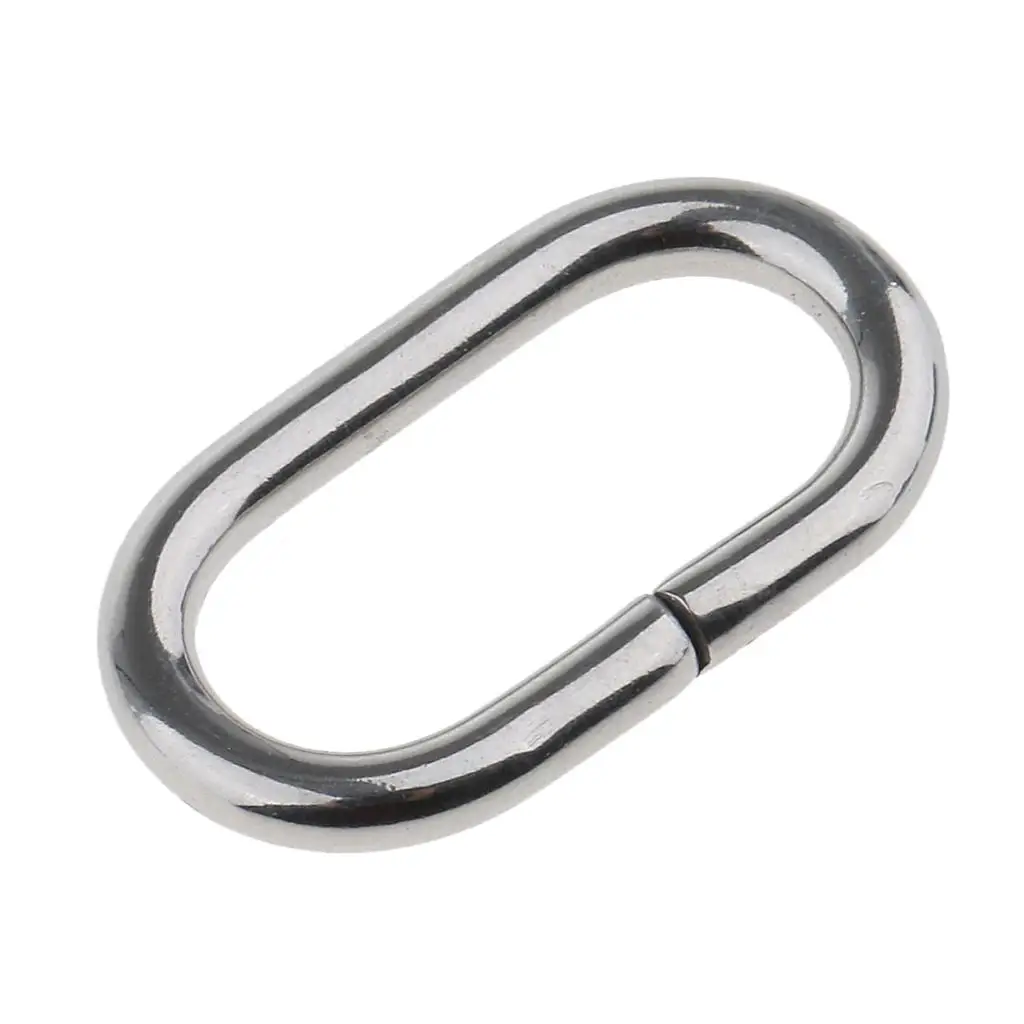 Durable Stainless Watch Buckle Rings Loop Retainer Ring Strap Keeper for 22mm Nylon Watch Strap