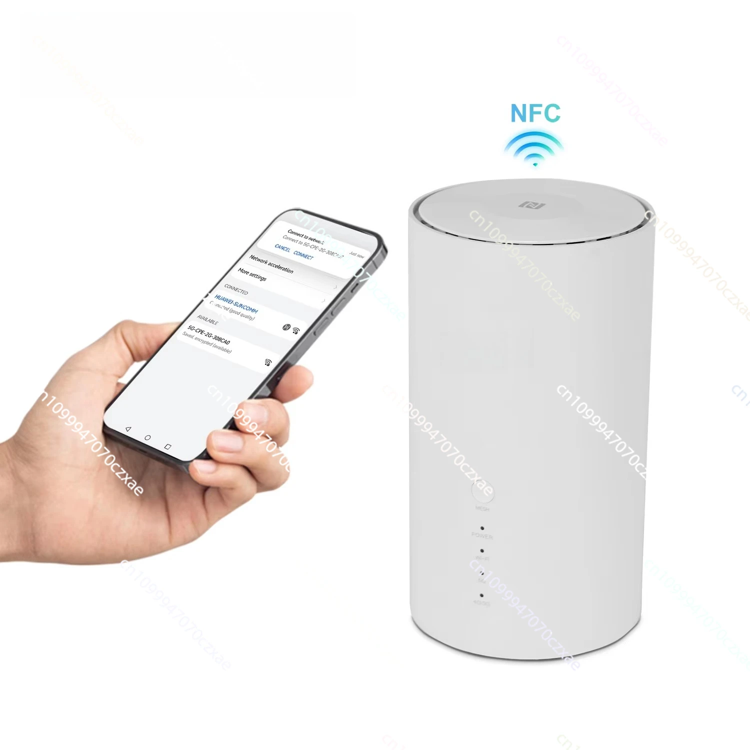 

Smart Home SDX75 5G WiFi 7 Router BE7200 Dual Band NFC Connection 256 User Phone Port Mesh 2.5Gbps LAN 5G CPE