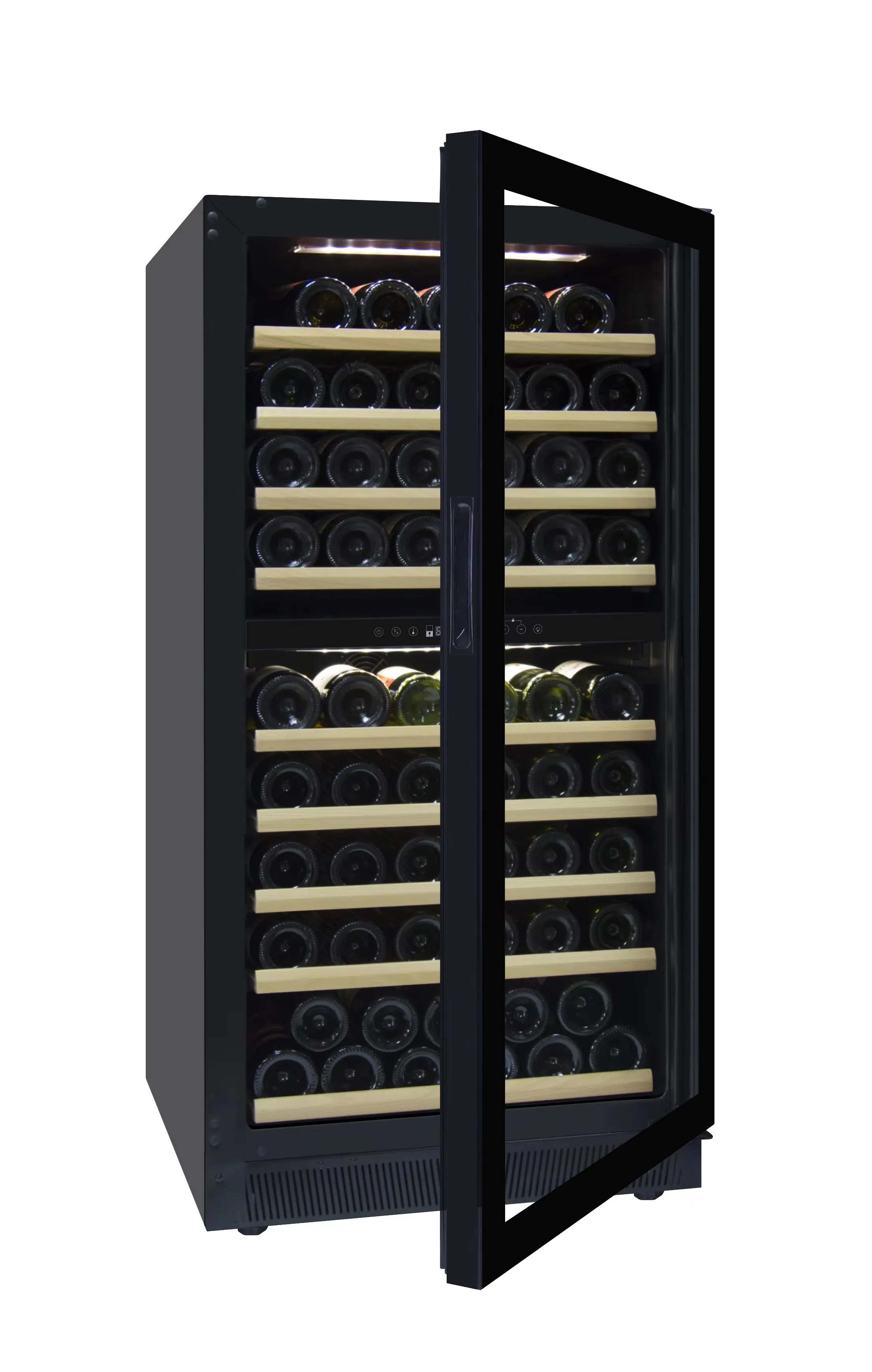 265L 99 Bottles New Design Electric Built-in Stainless Steel Multi-Zone Refrigerator Wine Cooler with Invert Compressor