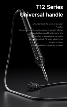 【MEKANIKER】 T12 skrivbordslödkolv med LED digital skärm exakt temperaturkontroll lödstation reparationsverktyg 8 best sales Mechanic t12 - №2