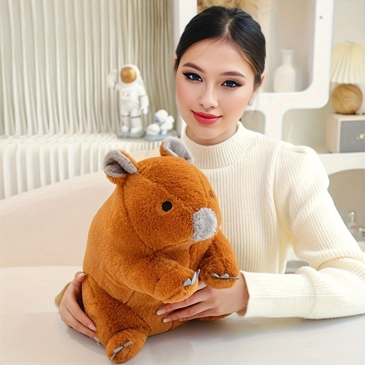 لعبة محشوة على شكل دب كوالا ناعمة ومبتكرة، وسادة لعبة محشوة على شكل دب كوالا لتزيين المنزل هدية لحفلات أعياد الميلاد