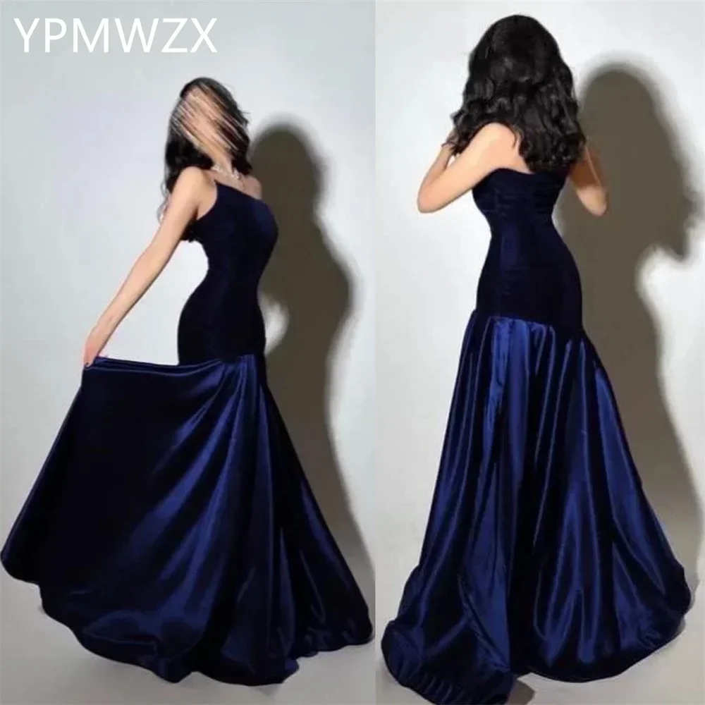 

Customized Evening Dress Women Prom Gown Formal Party YPMWZX Strapless A-line Floor Length Skirts Bespoke Occasion Dresses Occas