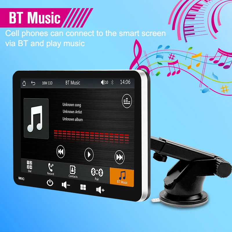 7 pollici Touch Screen auto portatile Wireless Apple CarPlay Tablet Android Radio multimediale navigazione Bluetooth HD1080 Stereo