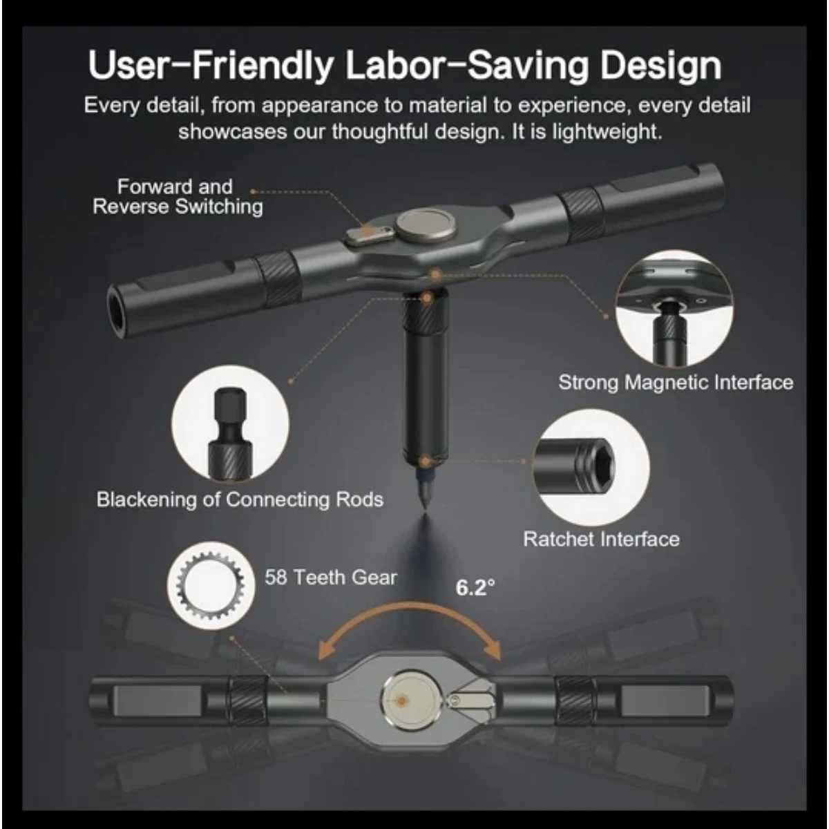 Set Obeng Magnetik 42 In 1, Set Mata Bor Baja S2 Obeng Ratchet DIY, Bit Magnetik Multifungsi