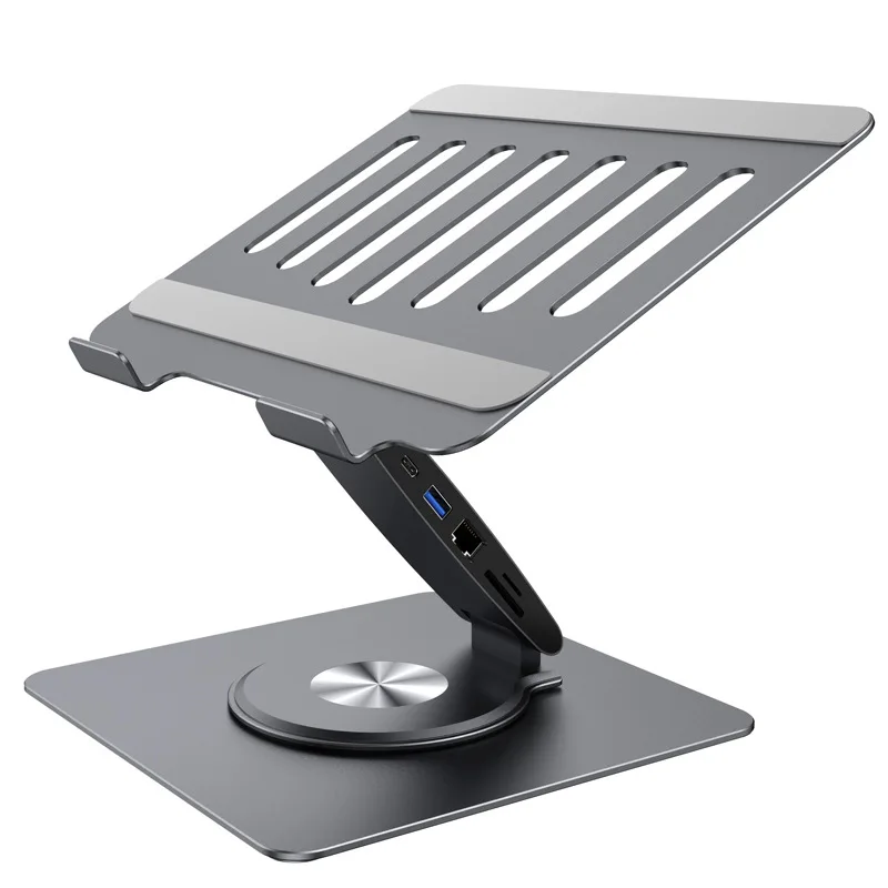 Foldable Rotary Notebook Docking Stand USB C Hub HUB Tablet Mobile Phone Extended Screen Projection