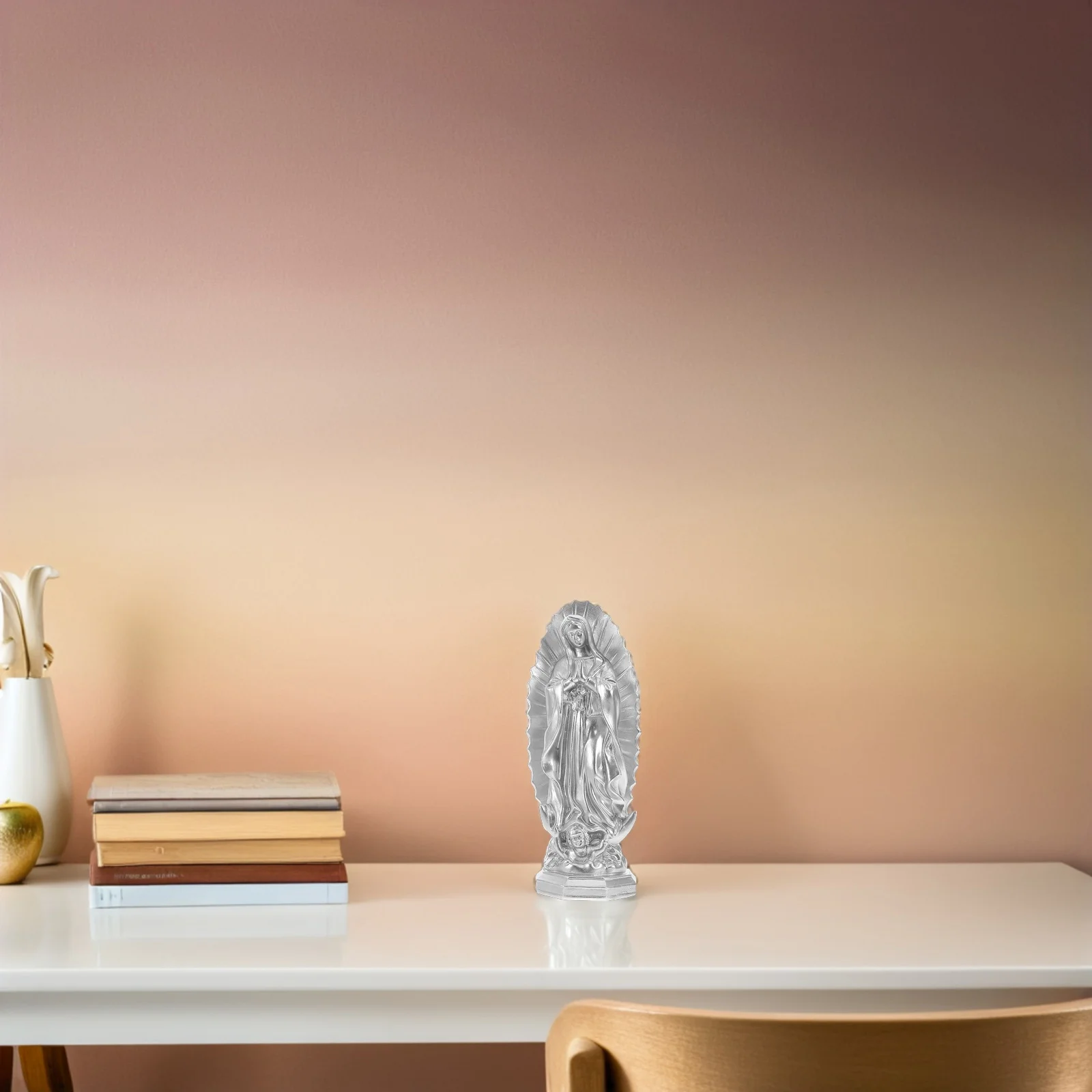 

Virgin Mary Resin Statue Indoor Home Catholic Sculpture Our Lady of Grace Religious Catholic Saint Statue Living Room Office