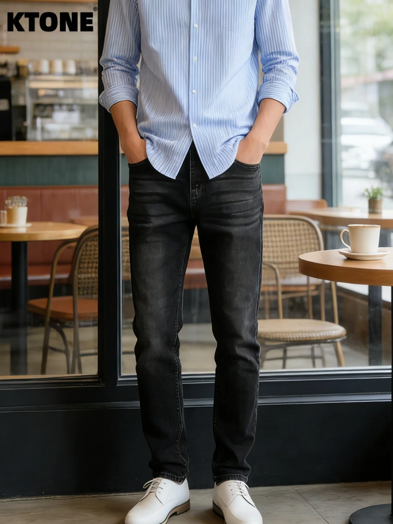 

Men's Outdoor Spring Outing Style Slim Fit Pants for Spring Suburban Flower Viewing Hiking