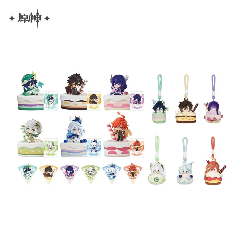 

Presale Sunsyea Genshin Impact Official Merch miHoYo Original Authentic QLPD Figure Keychain Furina Zhongli Venti