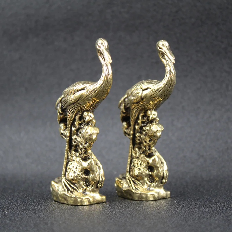 1/2Pcs crane ornament creative home office desktop red-crowned crane crane ornament