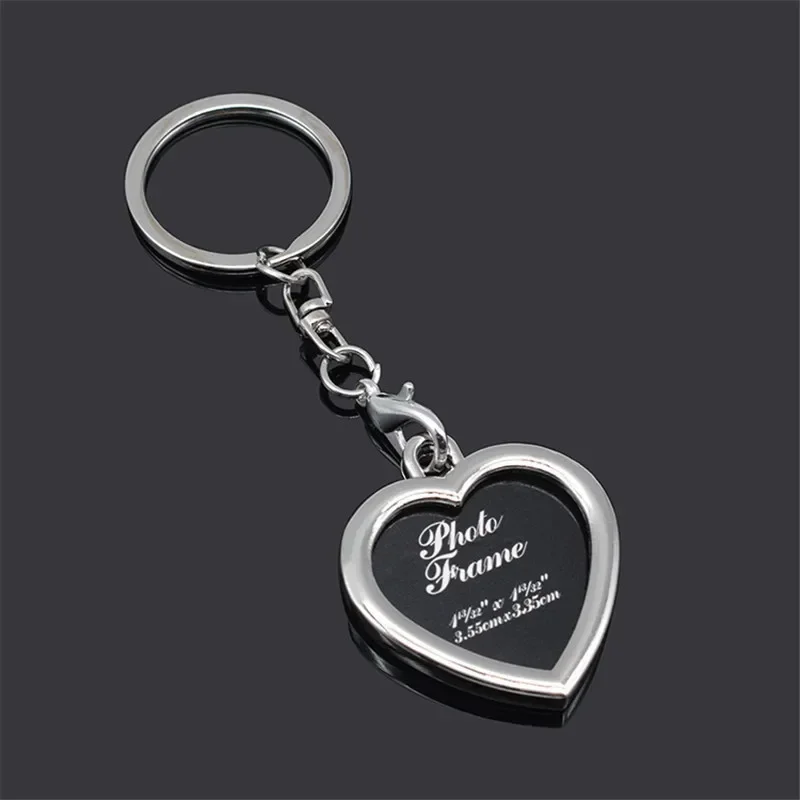 New Fashion Creative Photo Frame Keychain Personality Lover's Car Cellphone Keychain Key Rings Love Souvenir Pendants S118