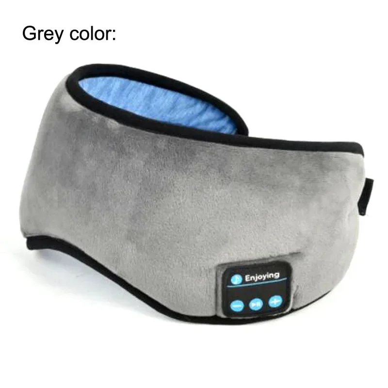 Bluetooth 5.0 Sleep Eye Mask Portable Travel Music Headphone Wireless Rechargeable Enjoying Sleeping Eye Shades w/ Charge Cable