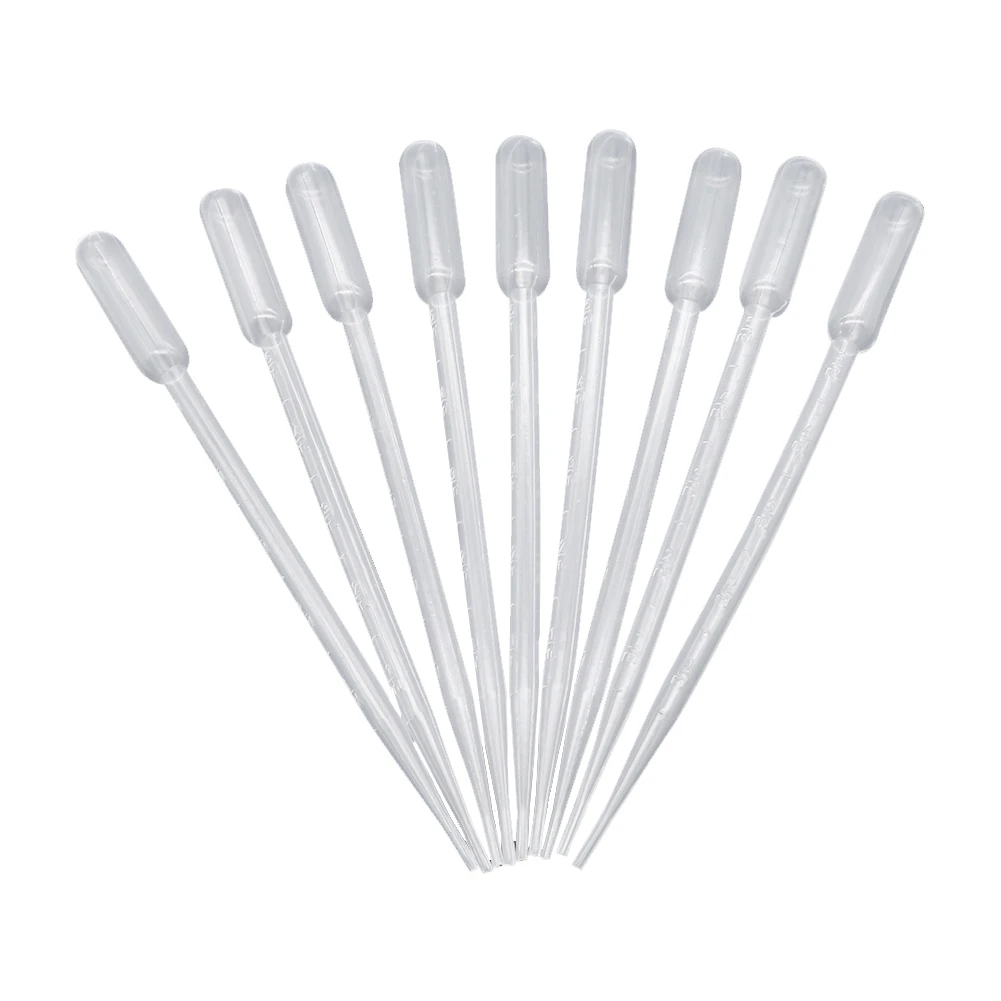 Pasteur Disposable 100Pcs Makeup Polyethylene Pipette Tools