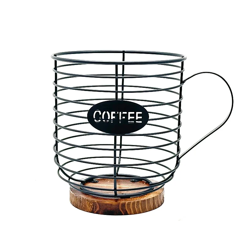 1pc Coffee Pod Capsule Holder Chrome Plating Hollow Out Display Rack Stand Home Cafe Snacks Candy Metal Storage Organizer Shelve