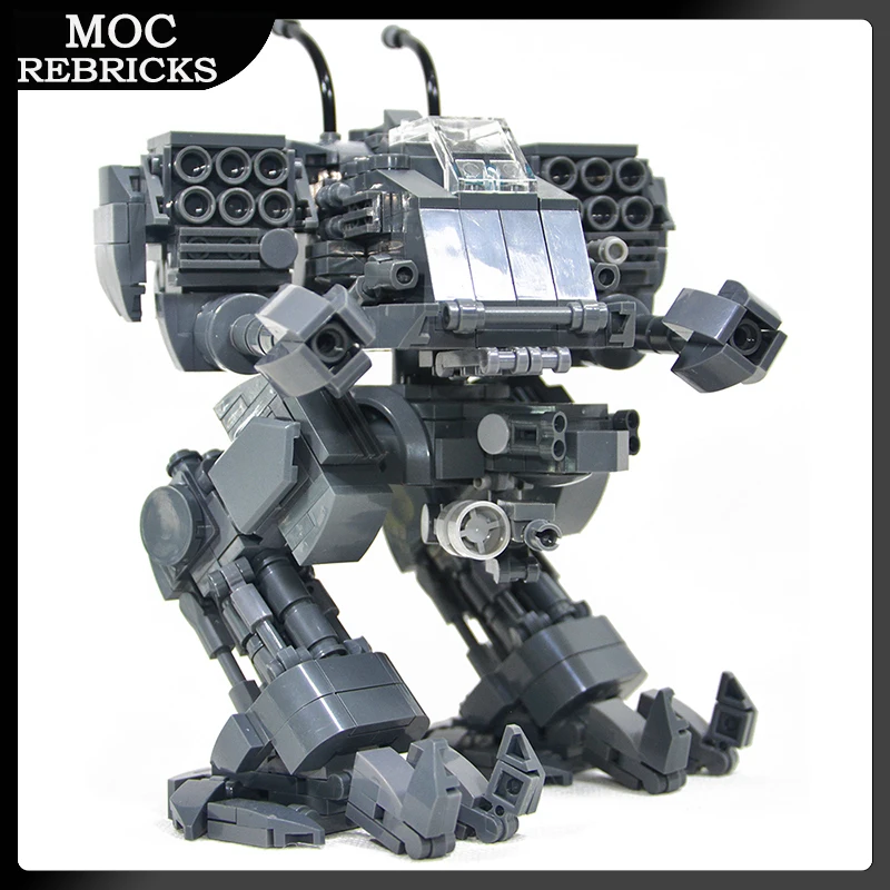 

Fantasy Robot Assemble Goliath MOC Mecha Model Small Particle Building Block Educational Bricks Toys DIY Children Birthday Gifts