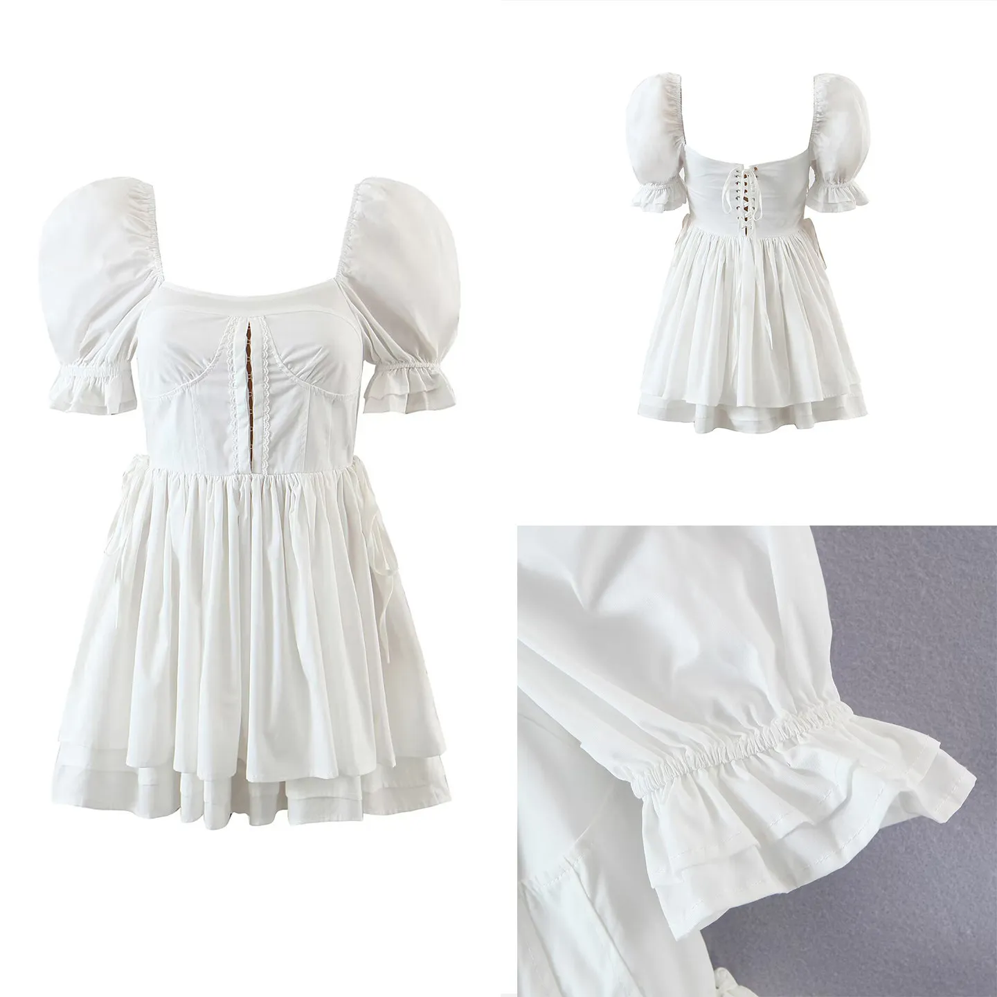 

Простое, но сексуальное белое платье Dr 2025: Новая зимняя коллекция женской одежды, универсальное, стильное, милое, с рукавами-фонариками или...