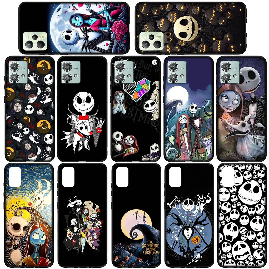 Nightmare Before Christmas Jack Skellington Cover for Samsung Galaxy S24 S23 Fe Ultra Plus A05 A55 A35 A24 A25 A15 M55 Case