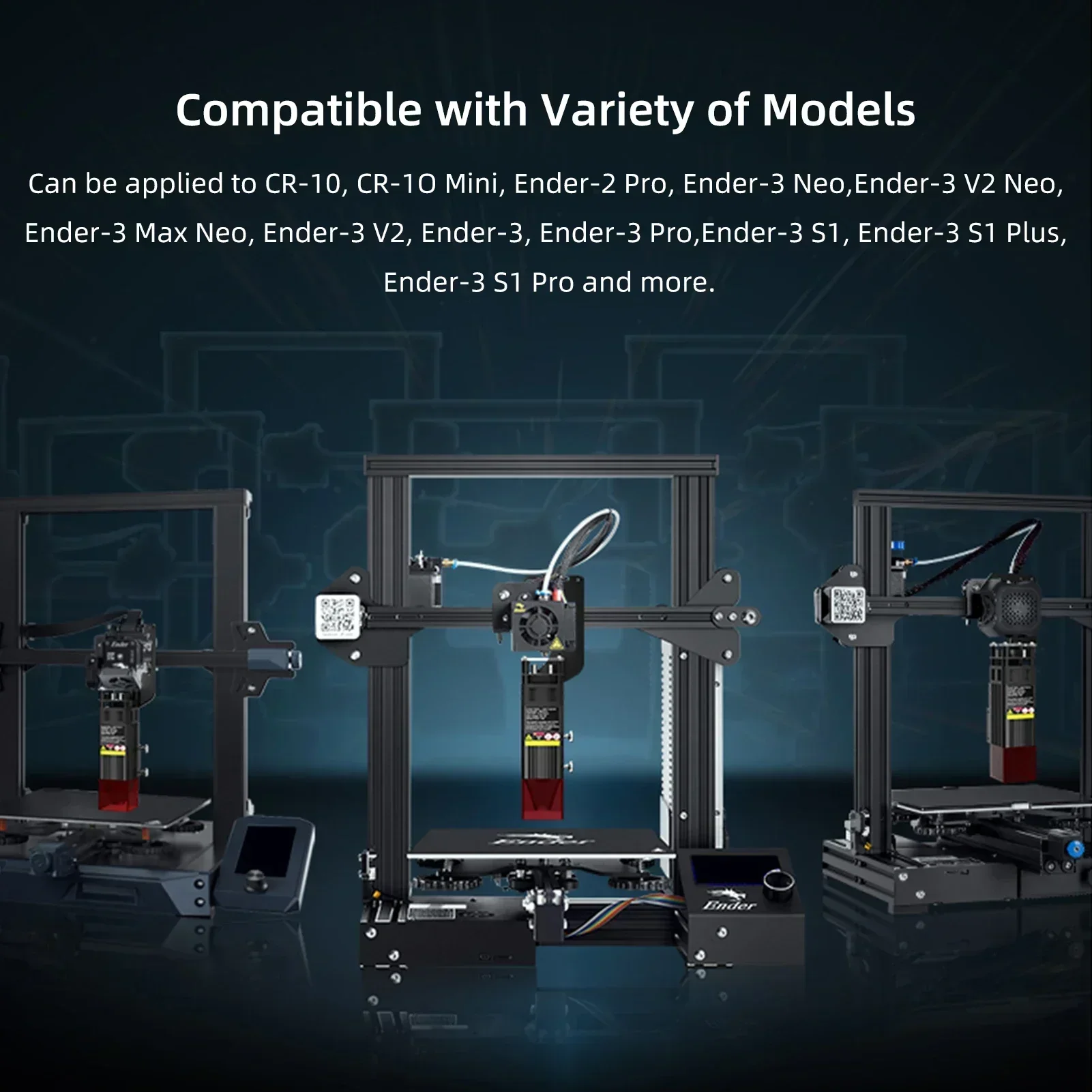 Creality Engraving Module Kit 10W 5W 1.6W 0.06mm High-Precision 3D Printer Parts for Ender 3 / Neo / S1 Series CR-10 Mini