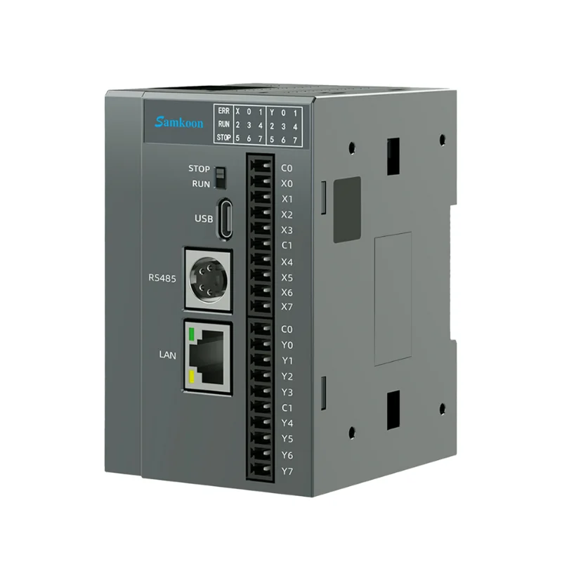 وحدة تحكم Samkoon PLC DC24V 8 مدخلات 8 مخرجات ترانزستور إيثرنت وRS485 الأتمتة الصناعية PLC #1