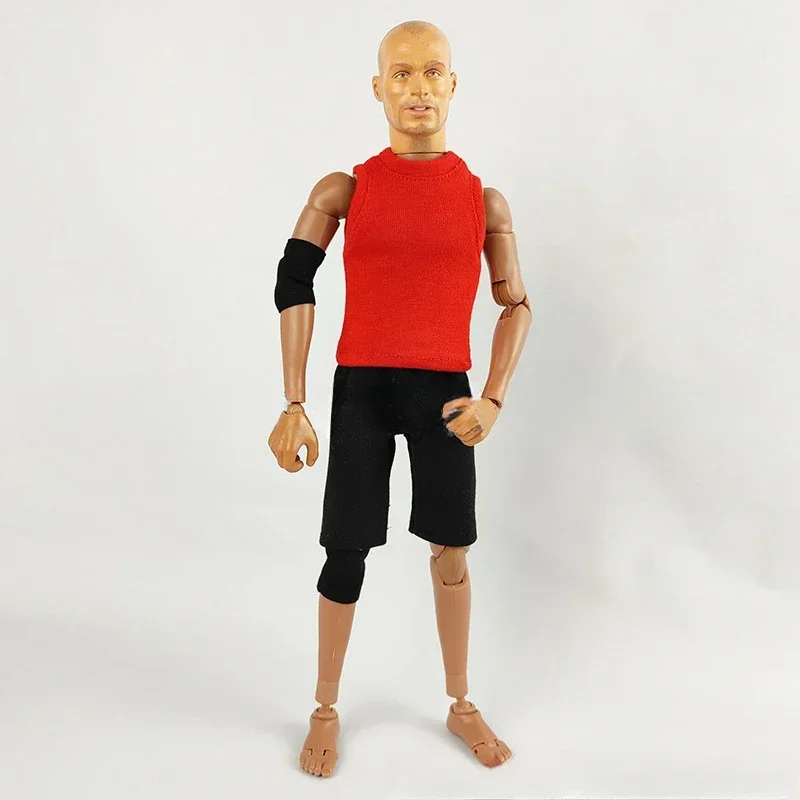 1/6 Scale Male Red Vest Black Shorts Pants Suit Set Trend Clothes Model for 12'' Soldier Action Figures