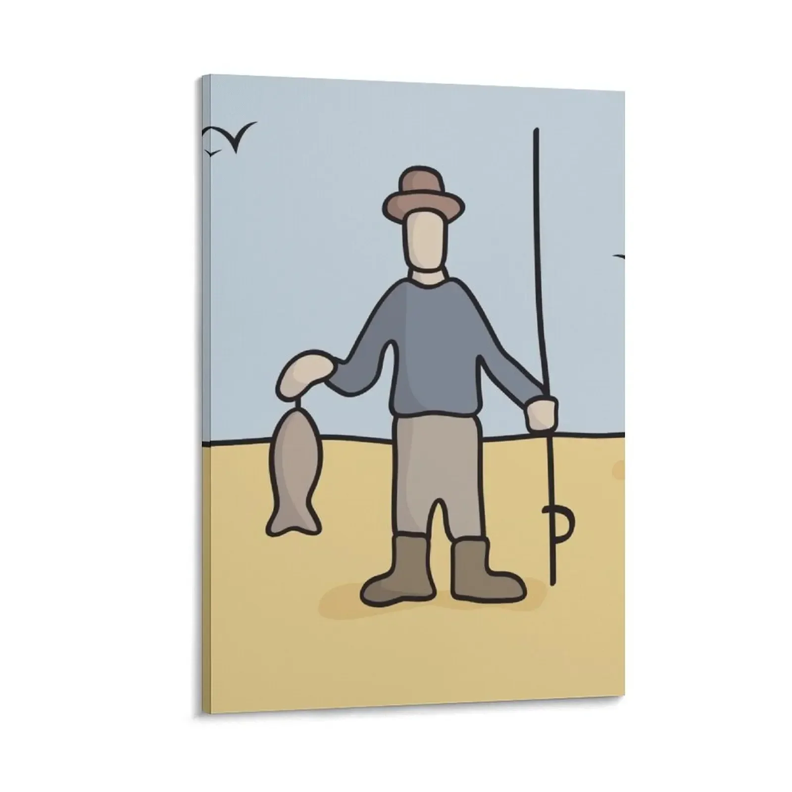 

Beavis and Butthead Fisherman Picture Canvas Painting wall decoration painting poster aesthetic Luxury living room decoration