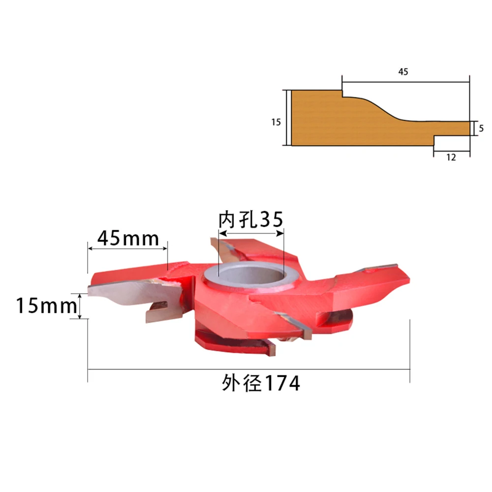 Panel Raised Cutter for Woodworking door frame Brazed Profile Cutter solid wood door core board knife