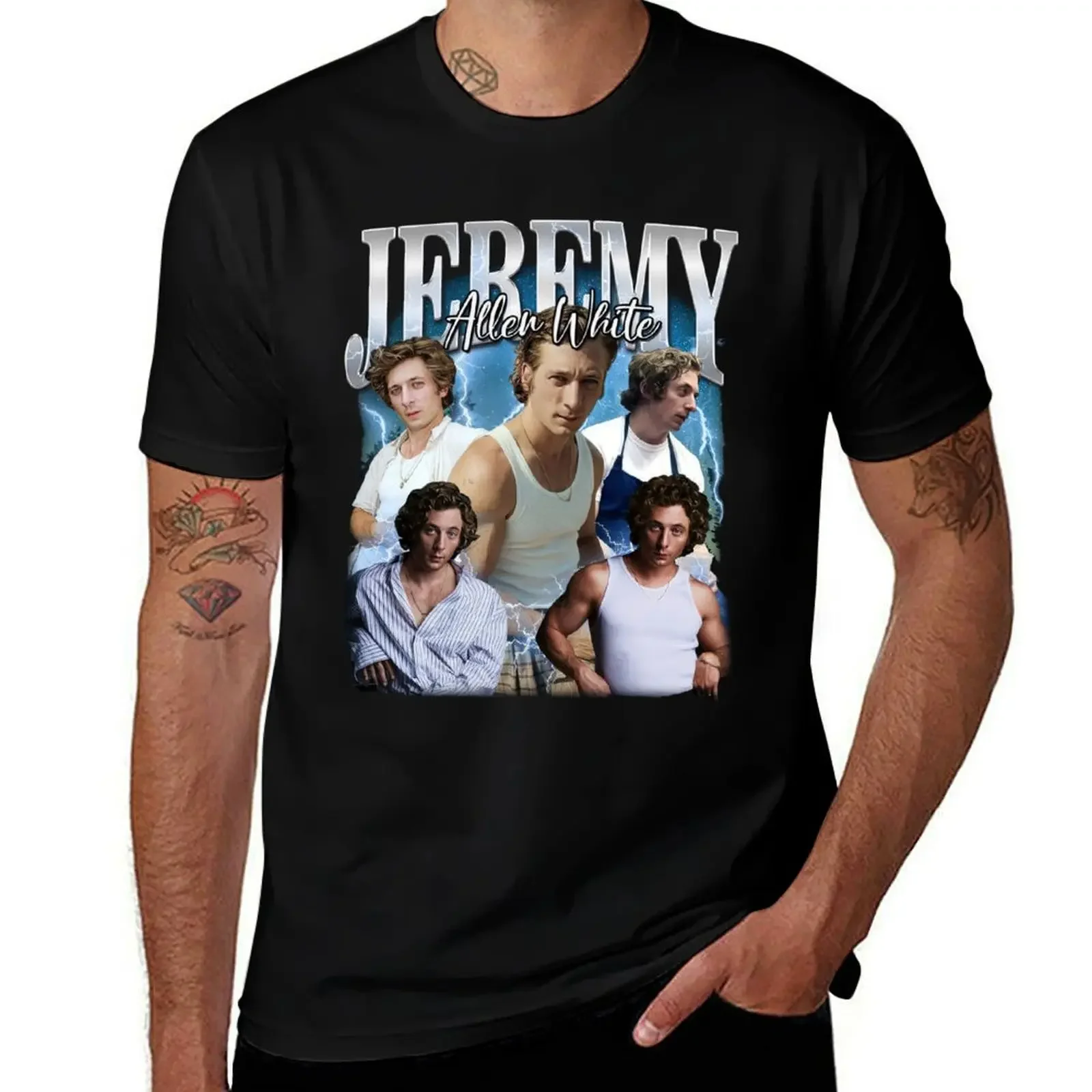 

Vintage Jeremy Allen White The Bear Tv Show T-Shirt Clothing anime graphic tee shirt t shirts for men cotton