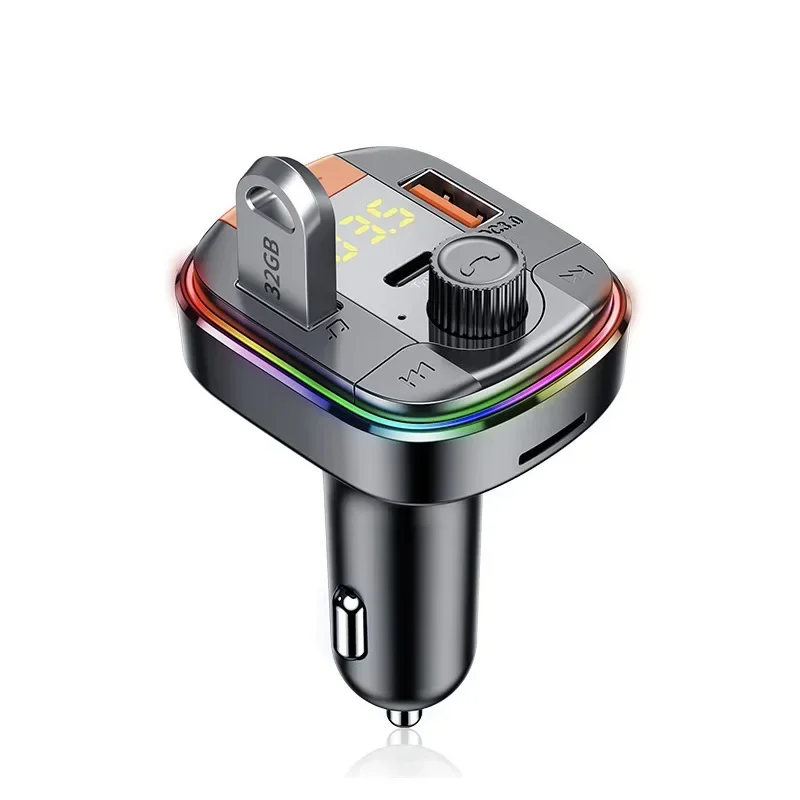 

Быстрое зарядное устройство с двумя USB PD18W + QC3.0, один клавиш бас, громкая связь U-диск, воспроизведение музыки, Bluetooth 5,0, FM-передатчик, автомобильный MP3-плеер