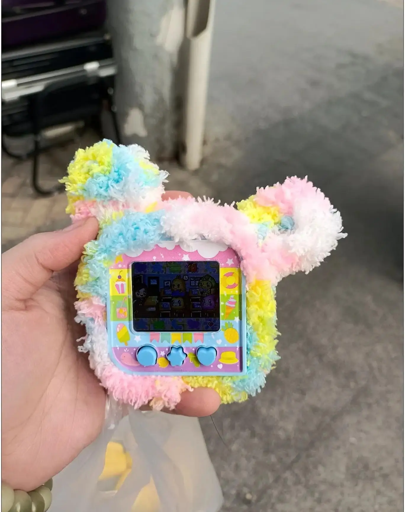 New Tamagotchi Original Sugar Cube Electronic Pet Machine Game Console Chinese Color Screen Children Pet Development Toy Gifts