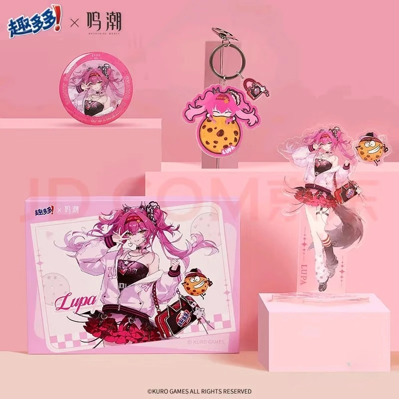 الرسمية ‌ لعبة Wuthering Waves جديد Collab GALBRENR Phoebe QIUYUAN Lupa تأثيري شارة صندوق تخزين الاكريليك حامل قلادة
