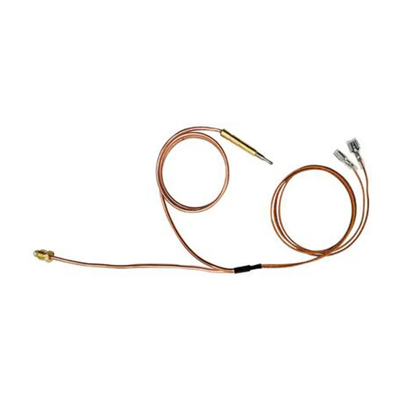 Gas Fryer Cooktop Spilt Temperature Sensor Control Wire Copper Tube Type Pilot Oven Grill Thermocouple with 6.3mm Flat Terminal