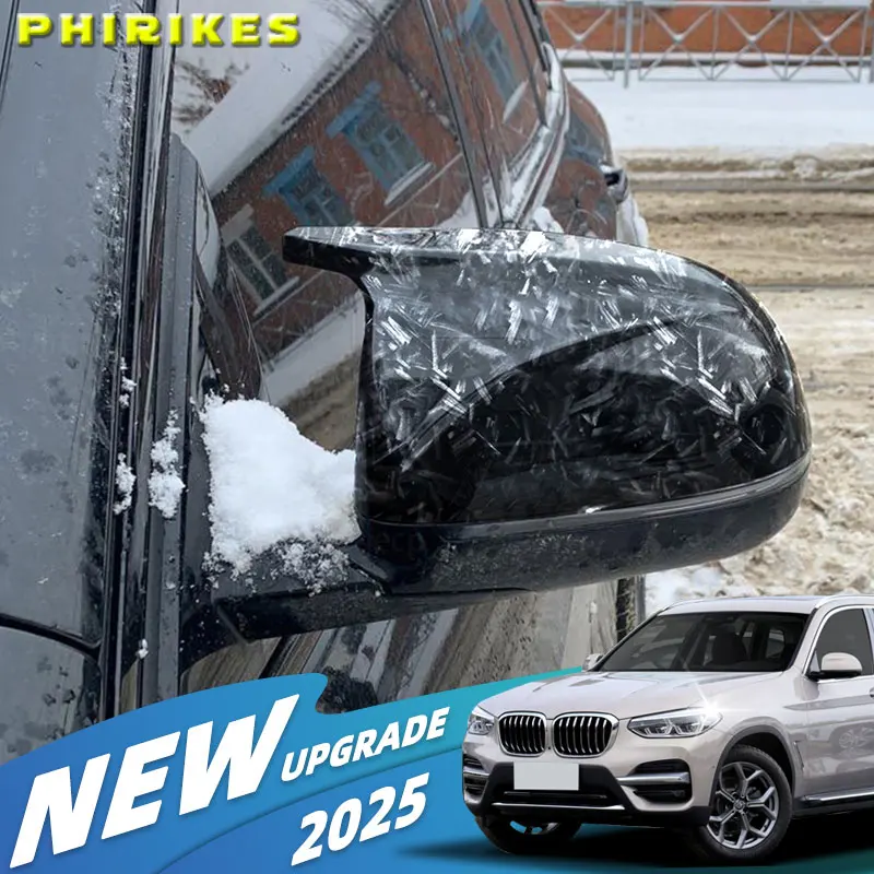 

Для BMW X3 G01 X4 G02 X5 G05 X6 G06 X7 G07 2018 2019 2020 M Стиль Черная крышка зеркала заднего вида X3M Look