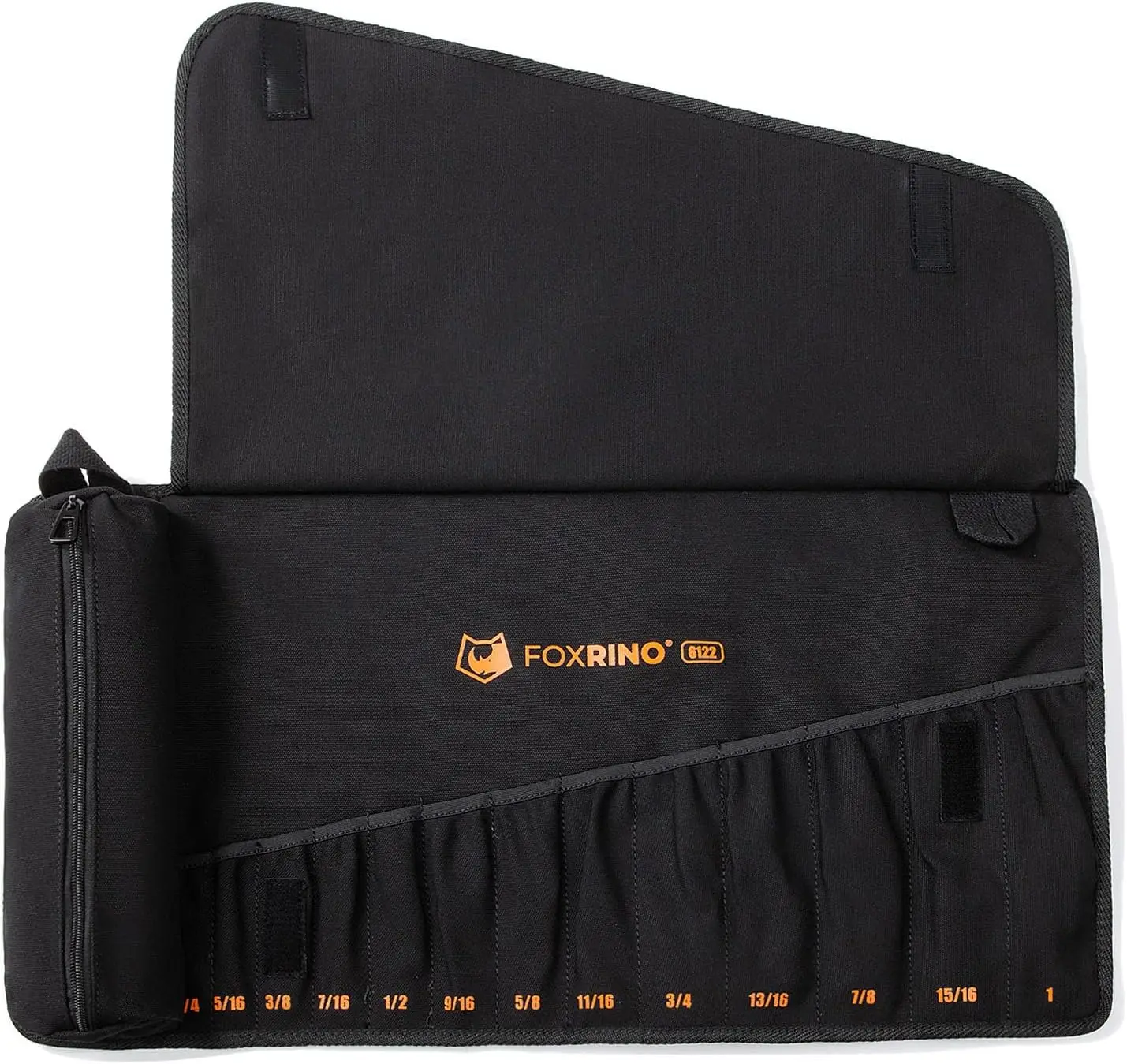 

Wrench Roll, 13-Pocket Heavy Duty Canvas Wrench Organizer Bag for SAE Combination Wrenches, Portable Tool Roll with Handle