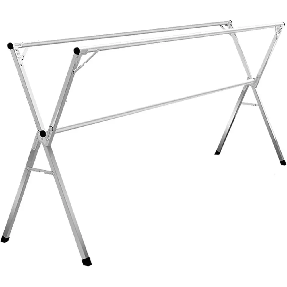 

Compact Adjustable Outdoor/Indoor Stainless Steel Laundry Drying Rack, 63in Length