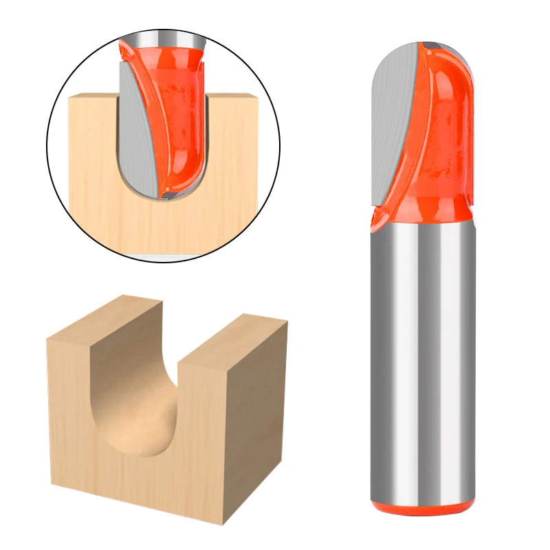 Fraise de fraisage à fente pour mèche de routeur antarctique, boule de tige, rainurage de la boîte à noyau, fraise en bout, outils de travail de calcul, 1/2, 1/4, 40-60mm