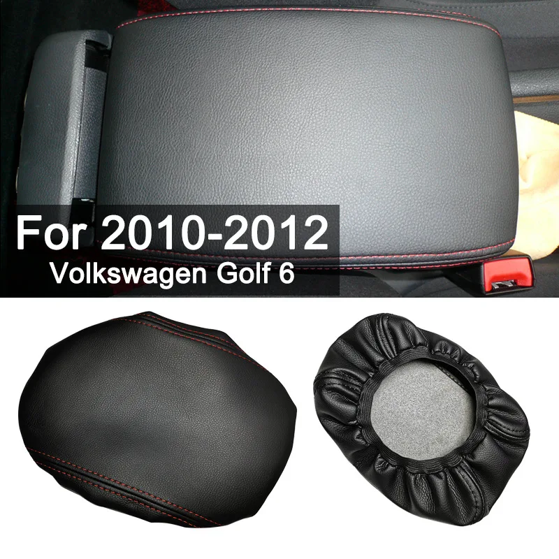 

Hand Rest Leather Cover for Volkswagen Golf 6 2010-2012 - Center Armrest Box Sleeve, Premium Car Interior Protective Accessories