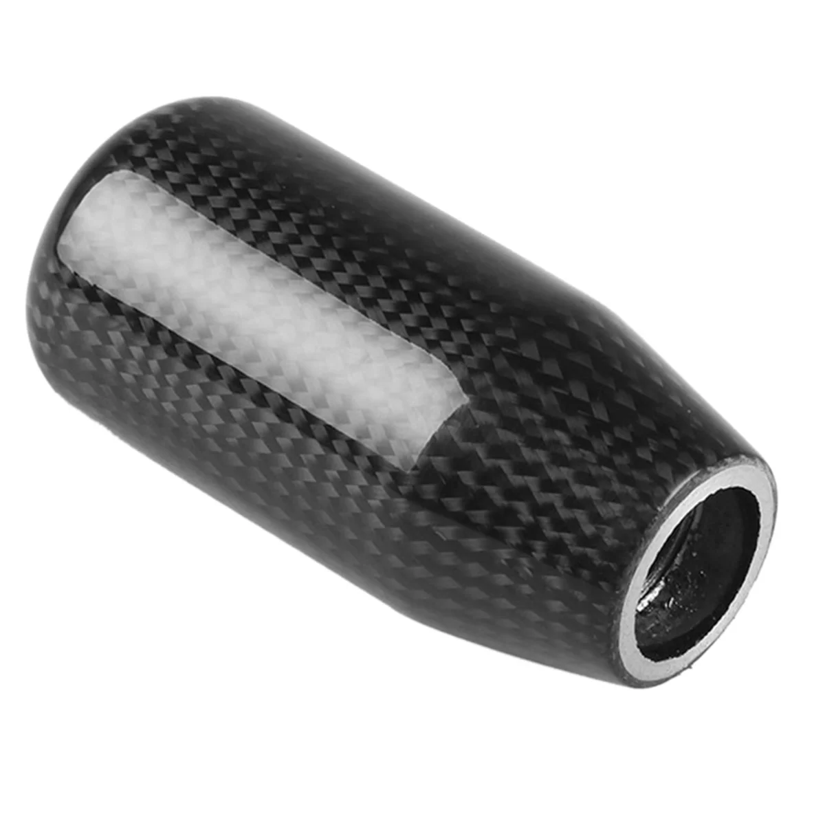 

Style Universal Carbon Fiber Manual Gear Shift Knob with 3 Adapter for Most Car Decorations Classic Cylindrical