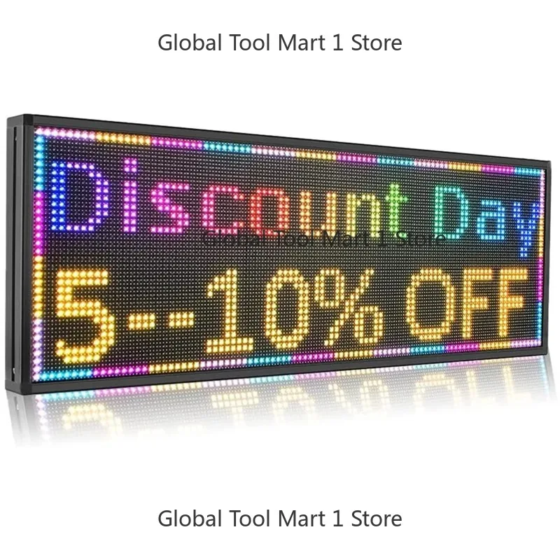 FULL COLOR RGB Programmable Led Signs P10 SMD Outdoor Led Scrolling Message Display High Brightness LED Display For Window