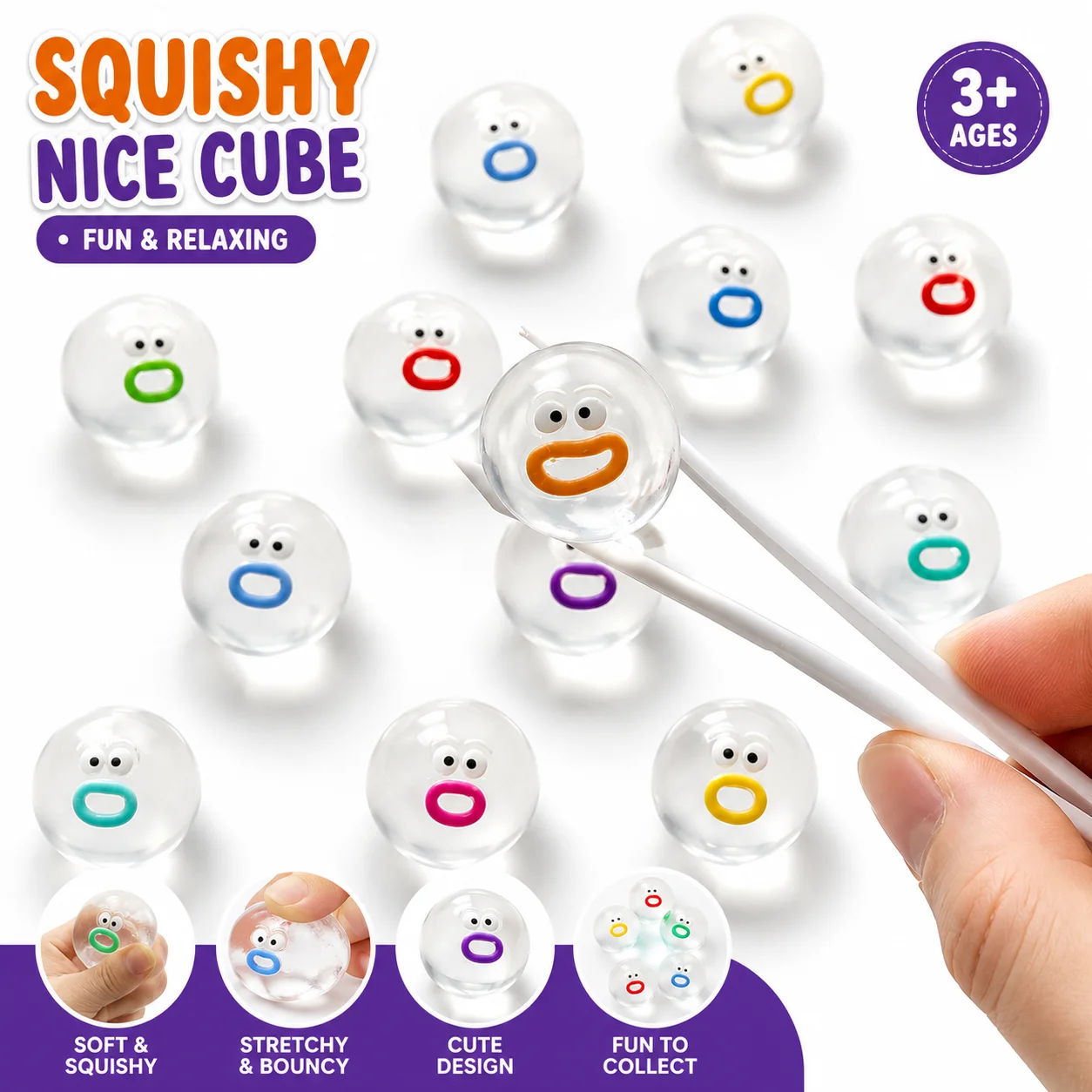 Juguete sensorial antiestrés de silicona mini popper musical, pelota suave para niños, accesorio relajante de oficina