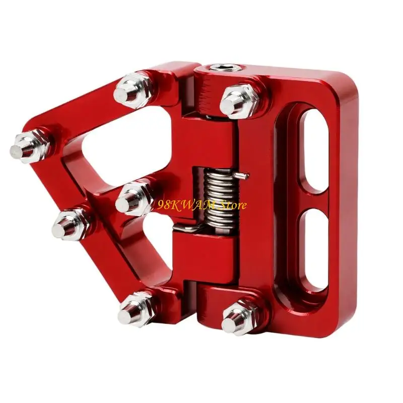 Motorcycle Brake Pedals, Motorcycle Brake Toe Tip, Machined Aluminum with a Spring-Actuated Hinge Joint and Elevated Metal 68UF