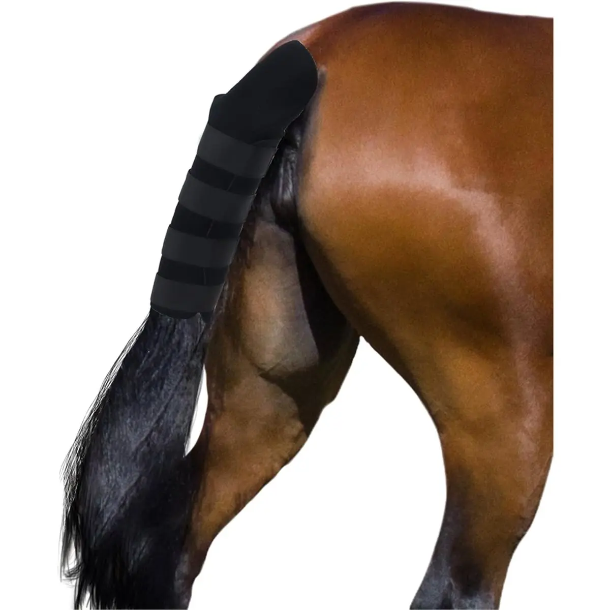 Premium Adjustable Thickened Ponytail Cover, Non-Slip, Prevents Hair Breakage, and Eliminates Ponytail Friction.